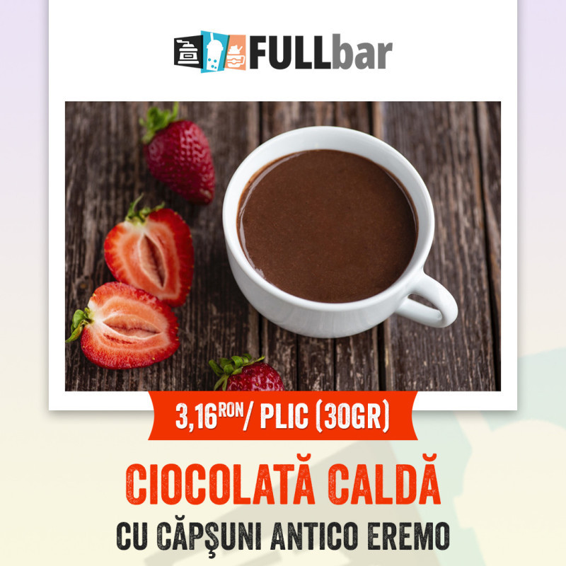 Ciocolata calda cu capsuni Antico Eremo