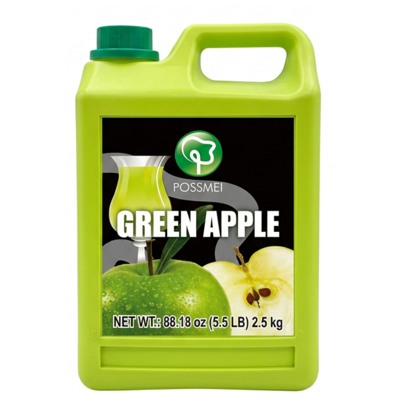 Sirop de Mere Verzi pt Bubble tea (green apples syrup) 1,9 L