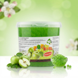 Perle de Mere verzi pentru Bubble tea (Green Apples Popping Boba) 3,2 kg