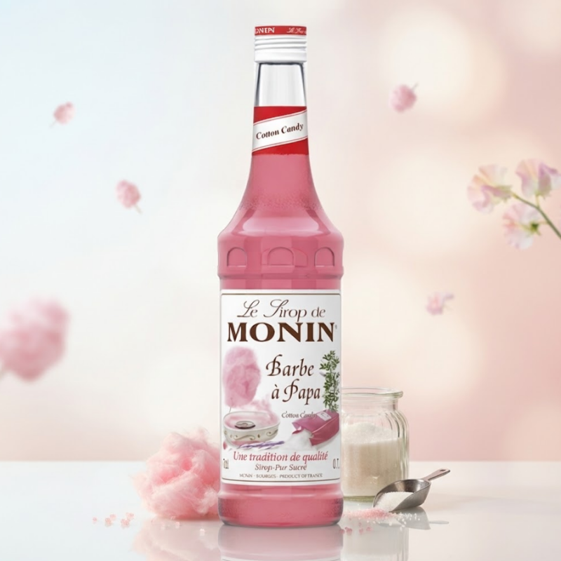Sirop MONIN de Vata pe bat (Cotton Candy)