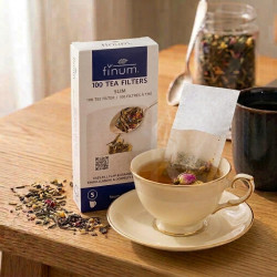 Filtre de ceai din hârtie biodegradabilă, în cutie de 100 buc, format slim - finum®