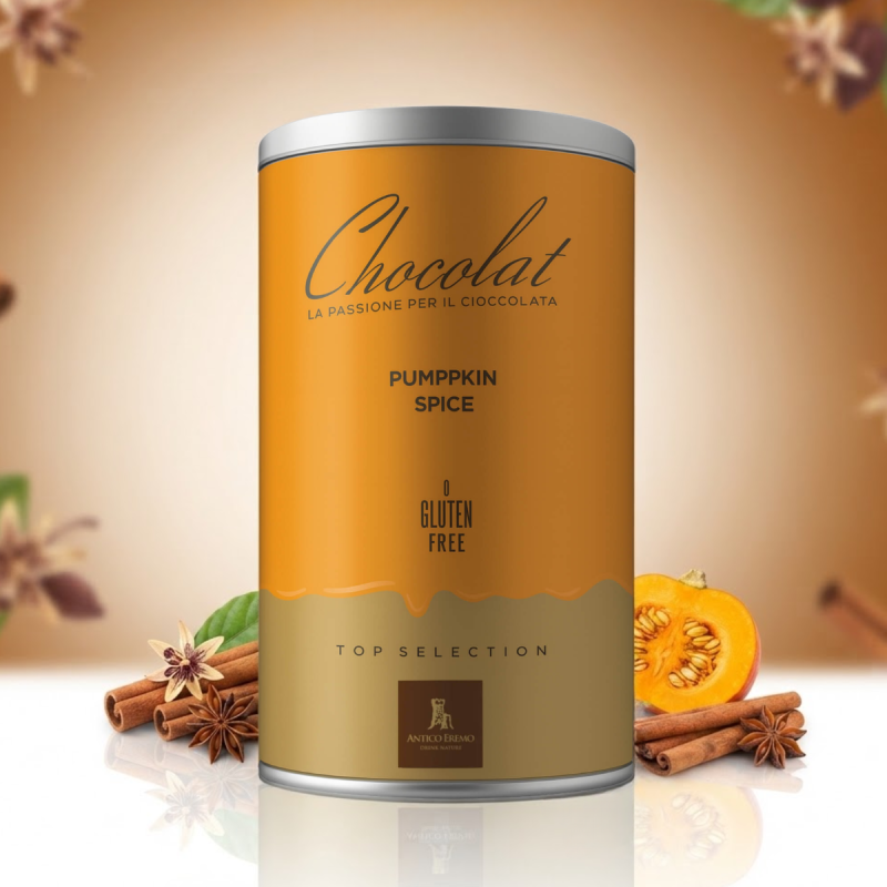 Ciocolata calda Pumpkin Spice, fara gluten – Antico Eremo 750g